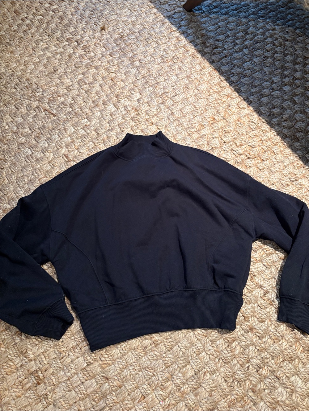Lou & Grey Black Turtleneck Sweatshirt